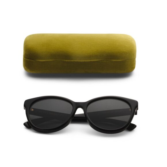 GUCCI Black/grey 57mm Round Sunglasses - Picture 1 of 2